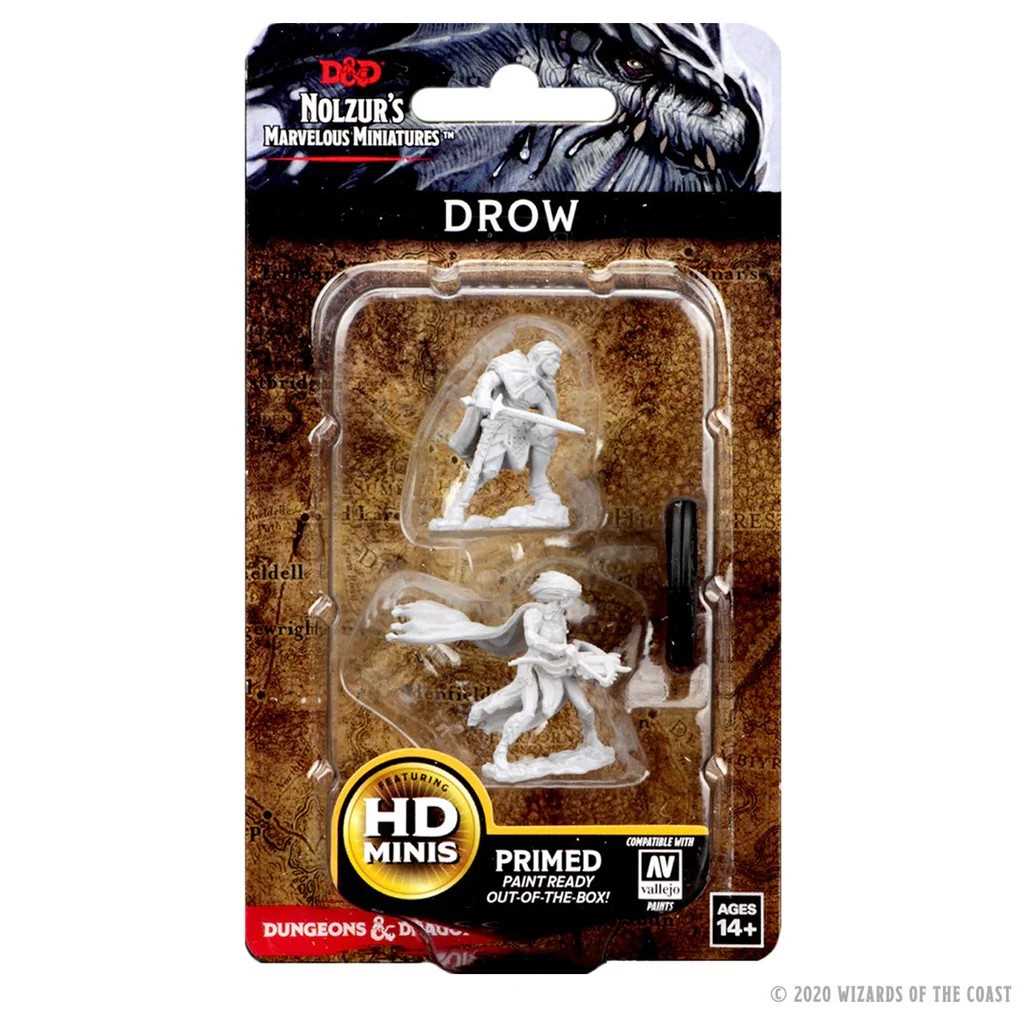 D&D Unpainted Miniatures: Drow