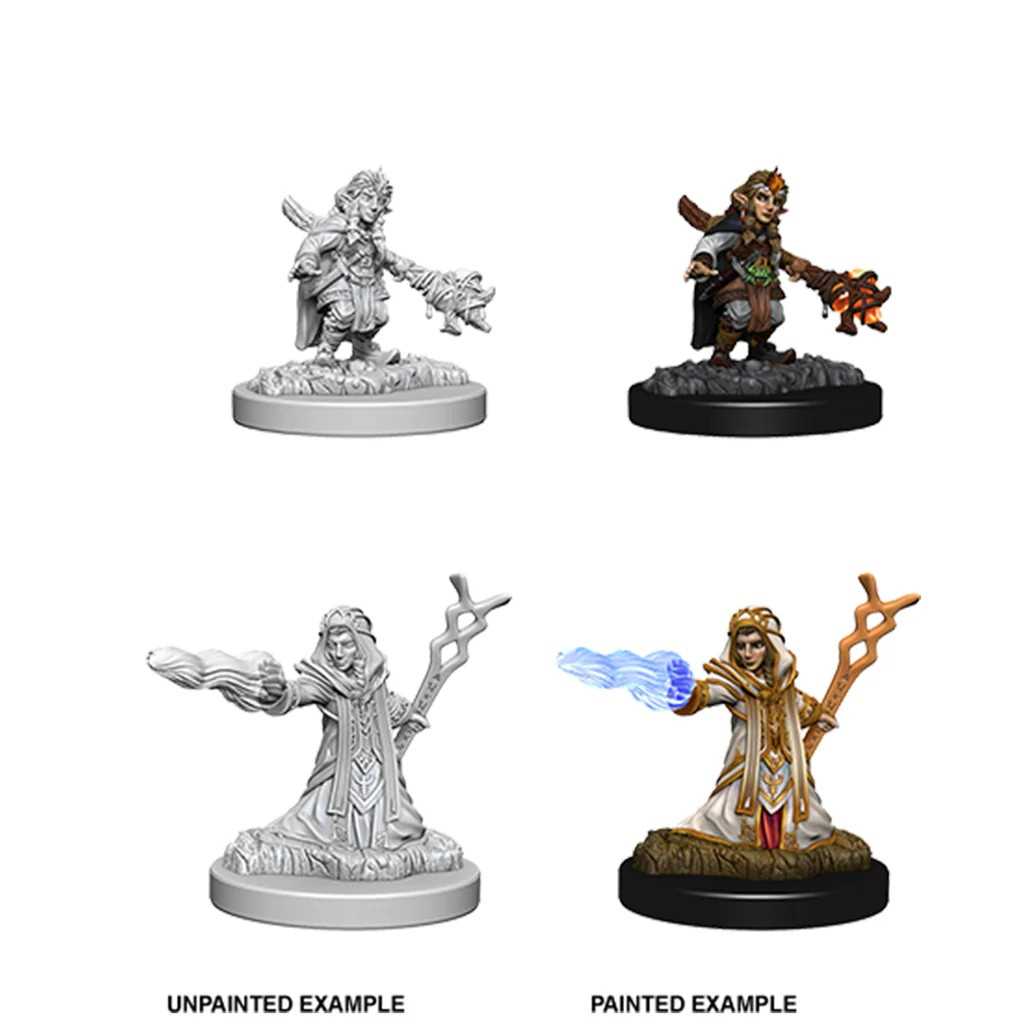 D&D Unpainted Miniatures: Female Gnome Wizard
