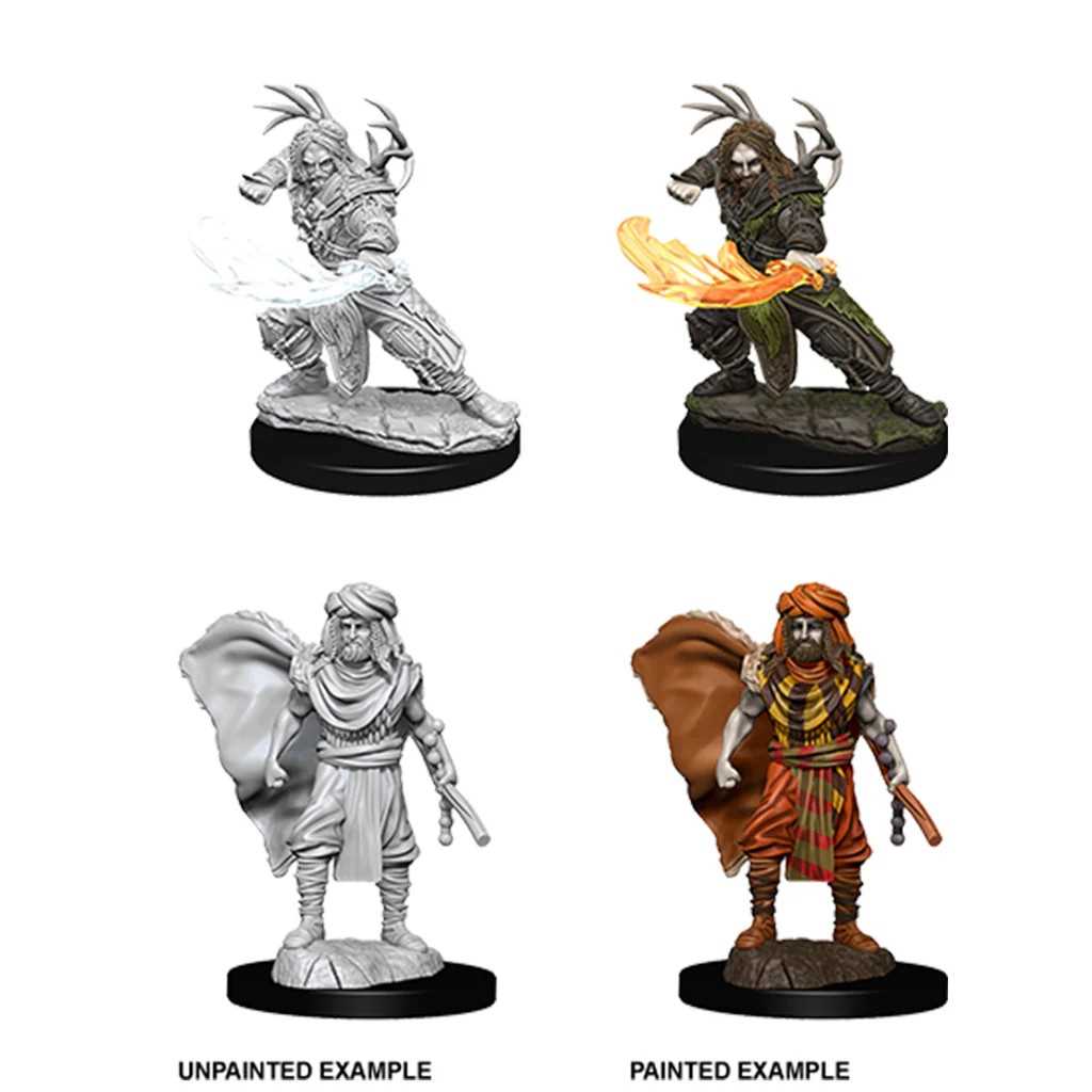 D&D Unpainted Miniatures: Male Human Druid