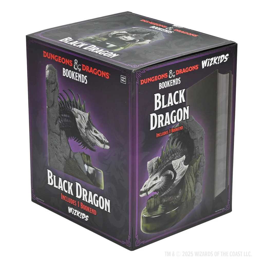 Dungeons & Dragons Bookends: Black Dragon