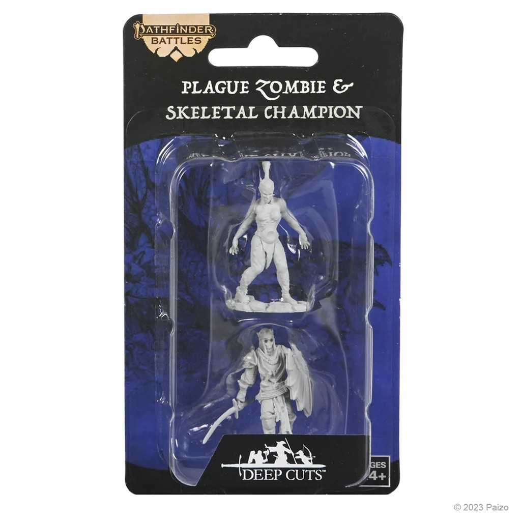 Pathfinder Deep Cuts Miniatures: Plague Zombie & Skeletal Champion