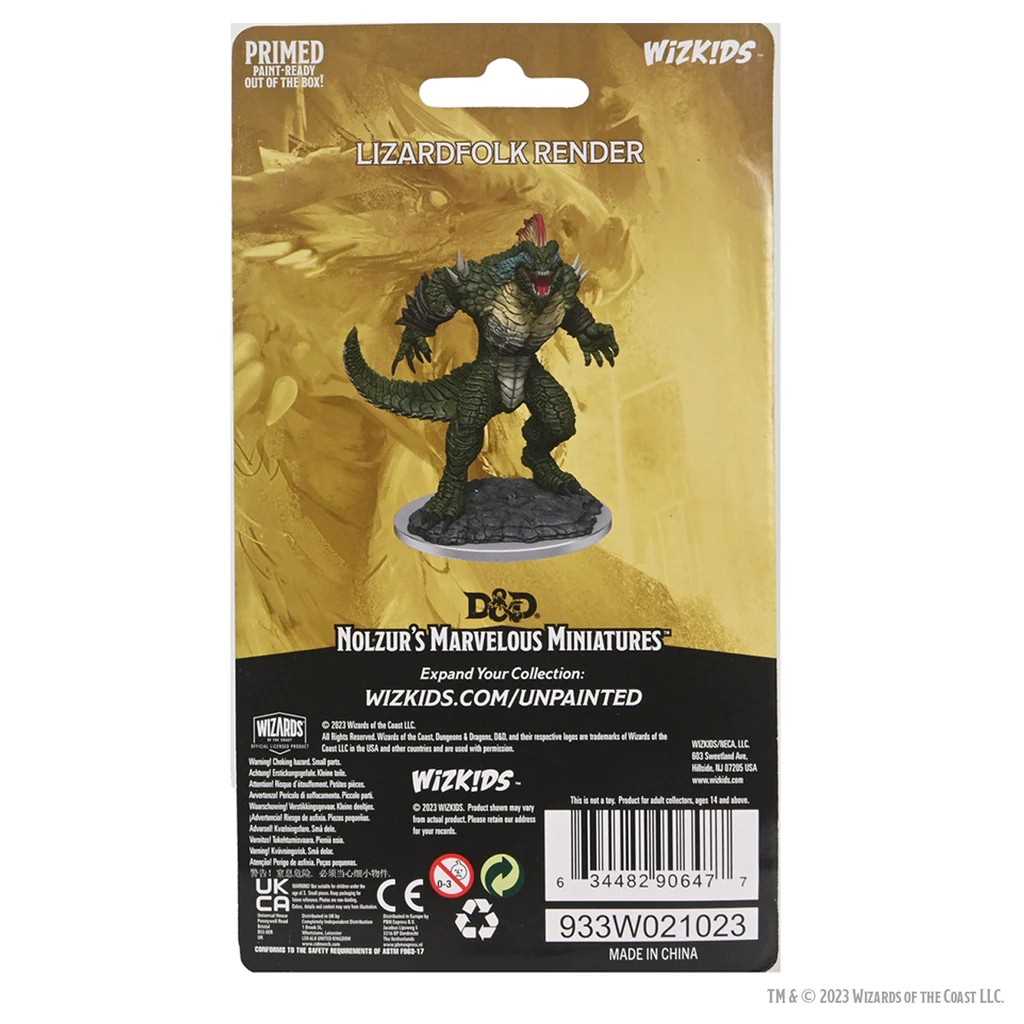 D&D Nolzur's Marvelous Miniatures: Lizardfolk Render