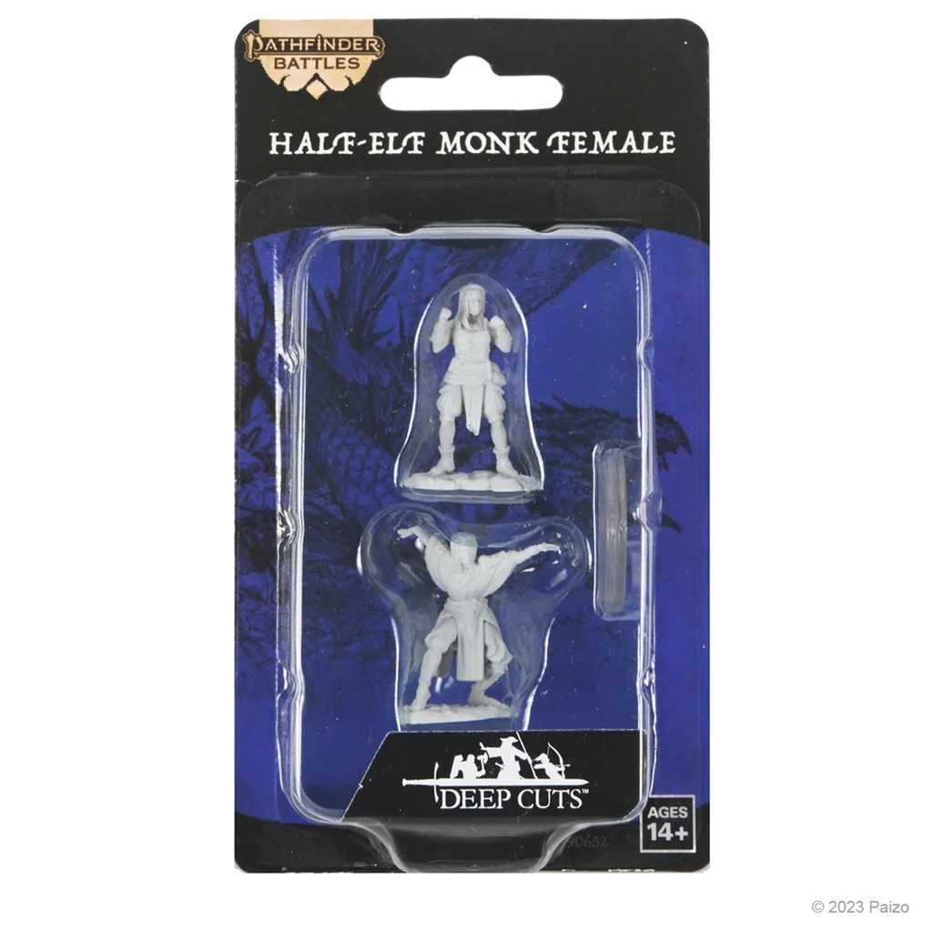 Pathfinder Deep Cuts: Half-Elf Monk Female