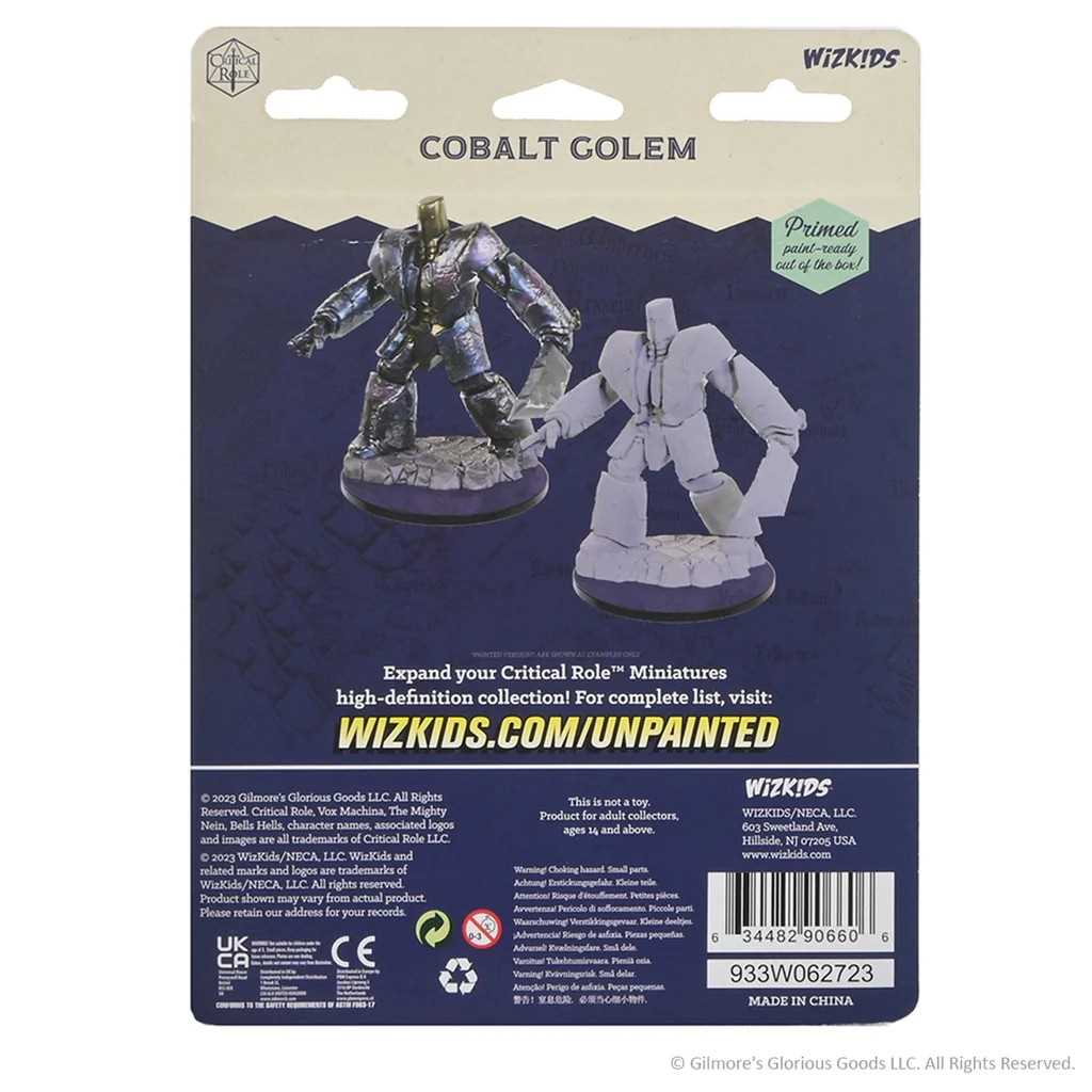 Critical Role Unpainted Miniatures: Cobalt Golem
