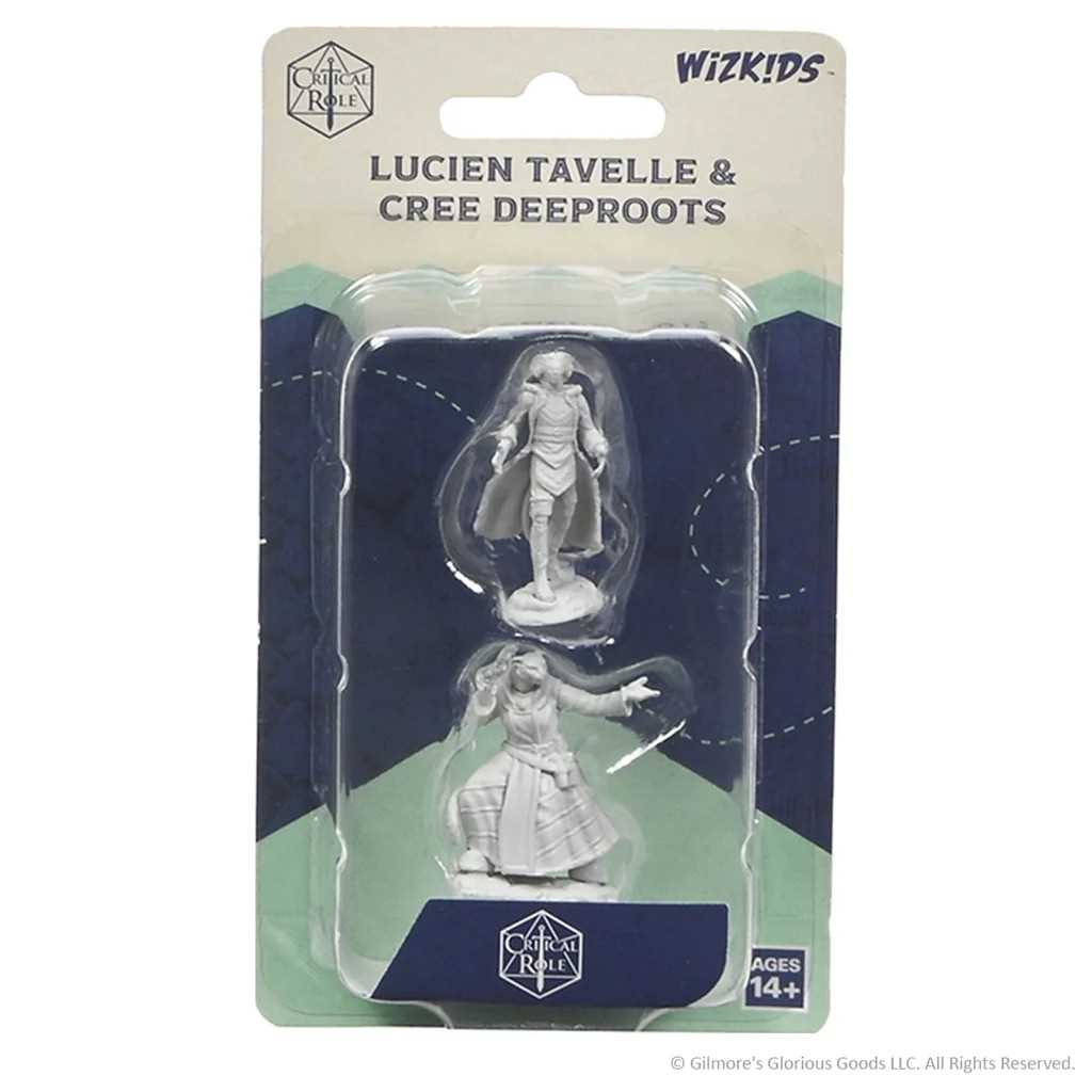 Critical Role Unpainted Miniatures: Lucien Tavelle & Cree Deeproots