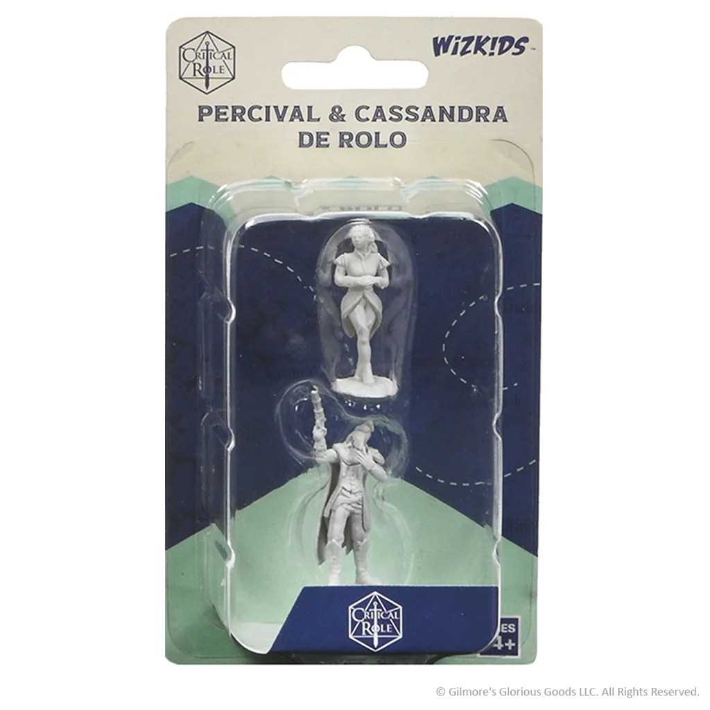 Critical Role Unpainted Miniatures: Percival & Cassandra De Rolo