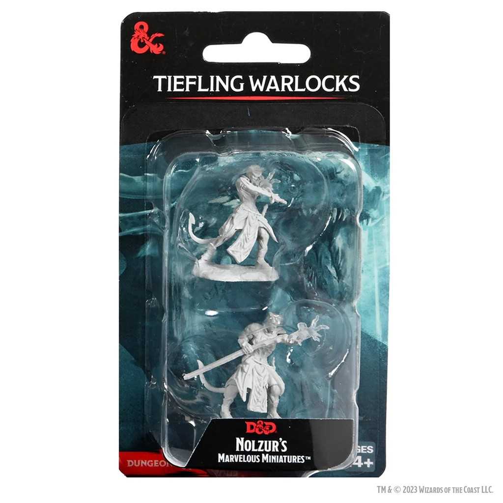 D&D Nolzur's Marvelous Miniatures: Tiefling Warlocks