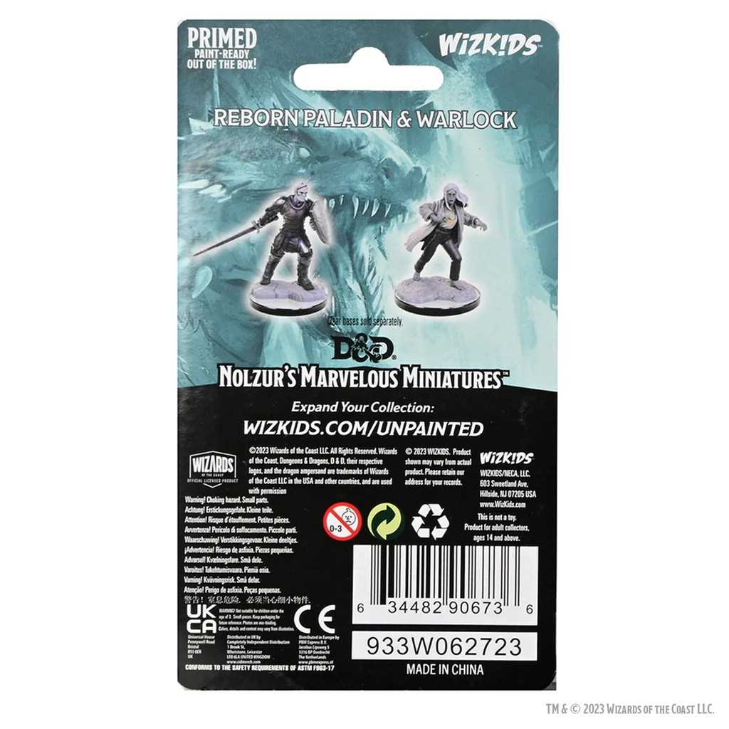 D&D Nolzur's Marvelous Miniatures: Reborn Paladin & Reborn Warlock