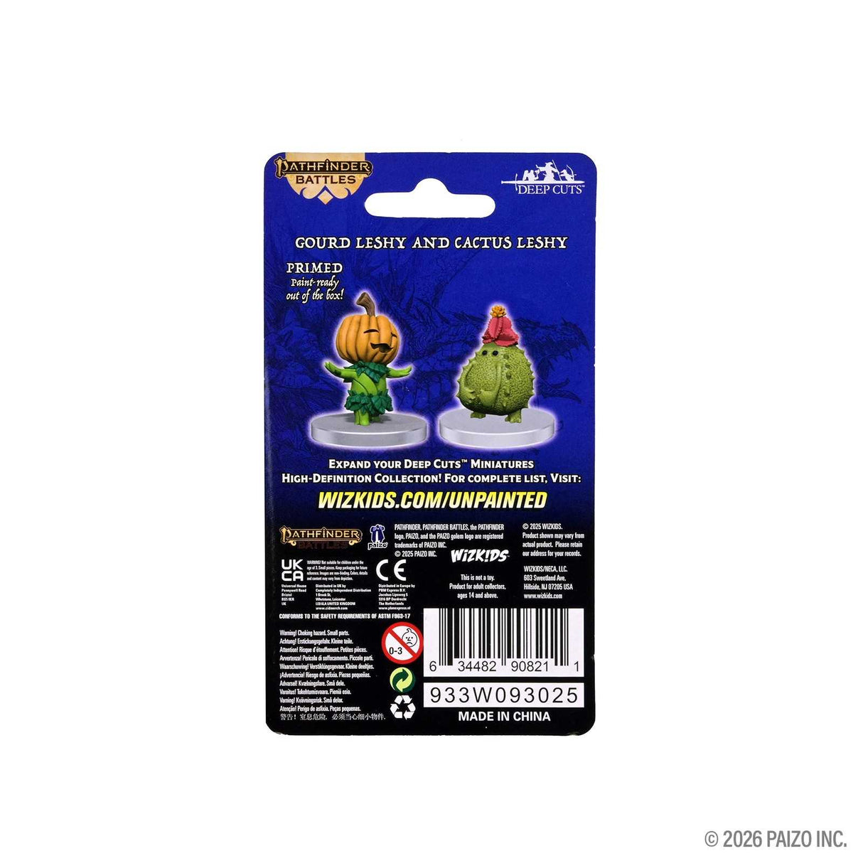Pathfinder Battles Deep Cuts Unpainted Miniatures: Gourd Leshy and Cactus Leshy