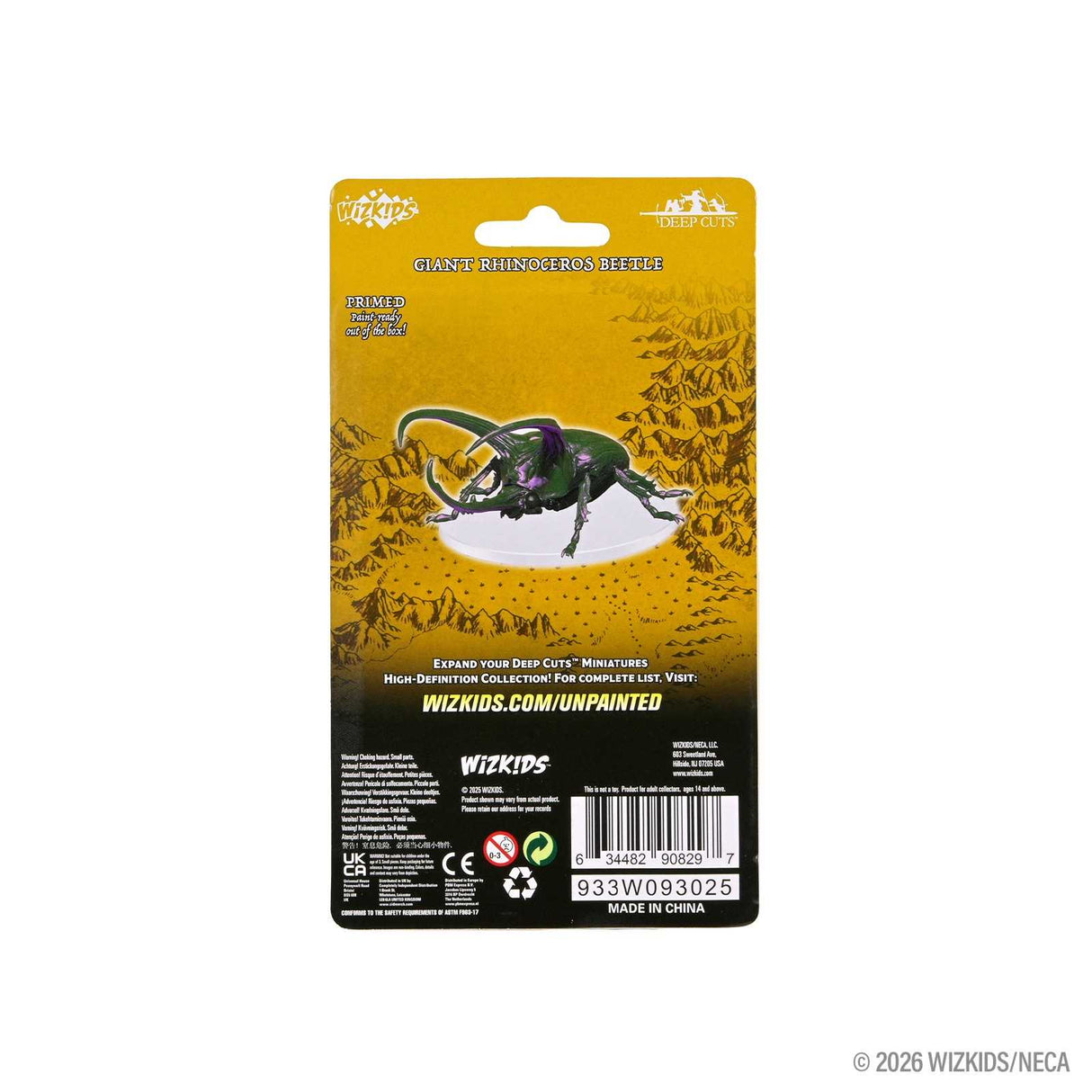 WizKids Deep Cuts Unpainted Miniatures: Giant Rhinoceros Beetle