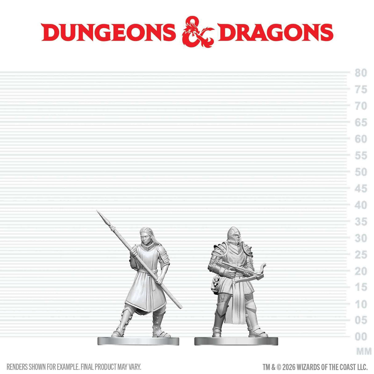 D&D Nolzur's Marvelous Unpainted Miniatures: Town Guards (W29)