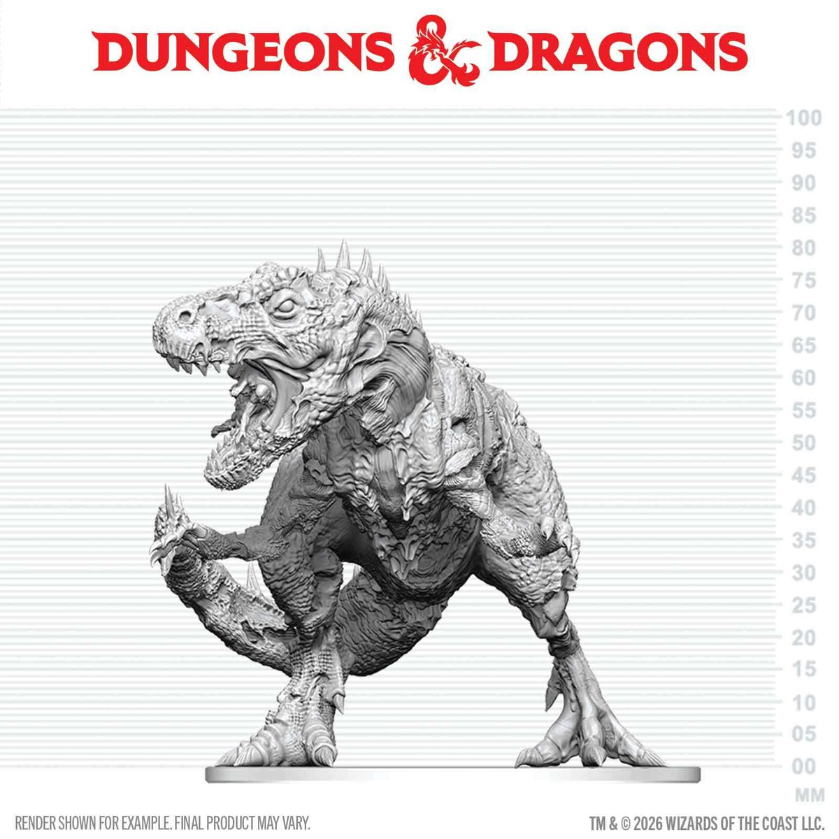 D&D Nolzur's Marvelous Unpainted Miniatures: Tyrannosaurus Zombie