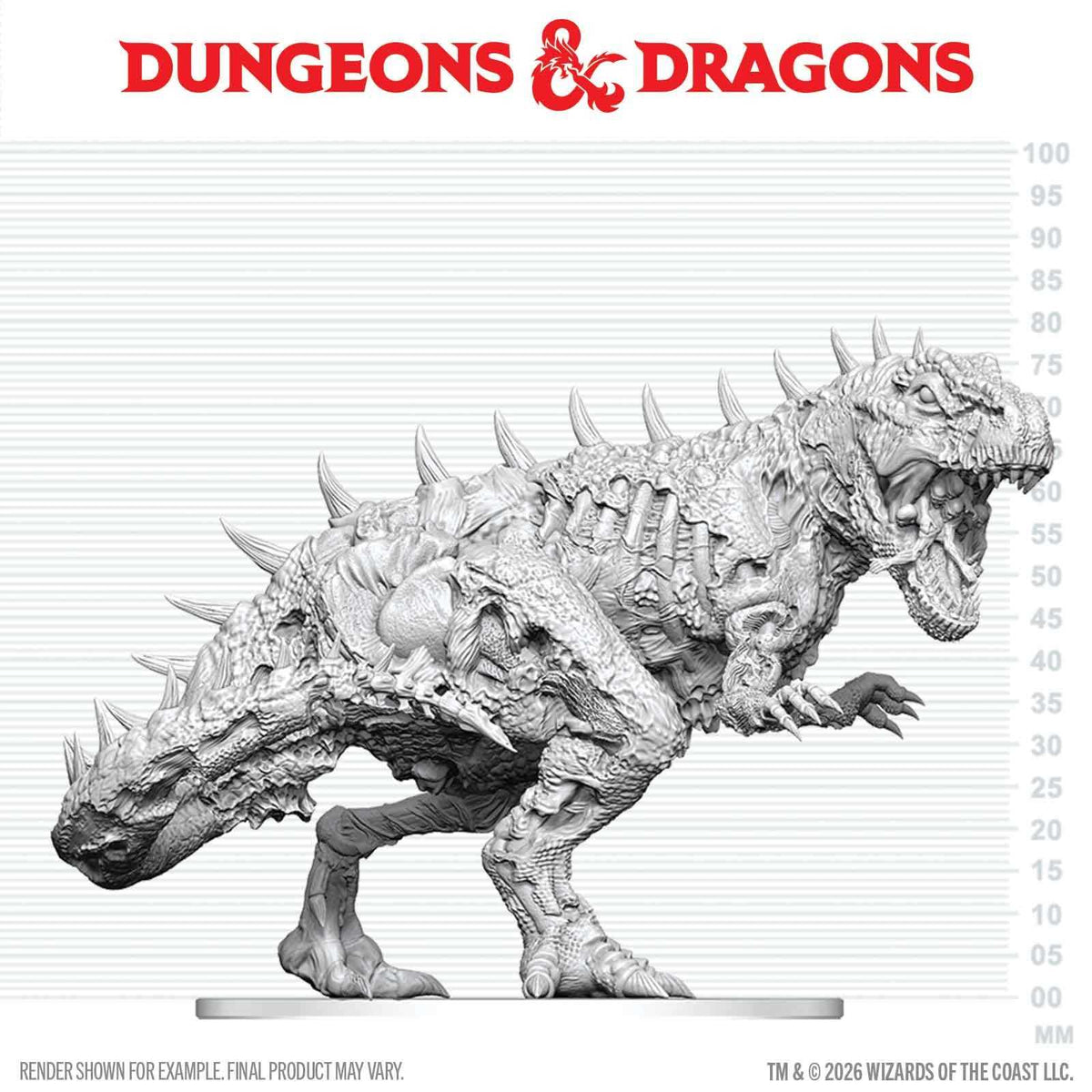 D&D Nolzur's Marvelous Unpainted Miniatures: Tyrannosaurus Zombie