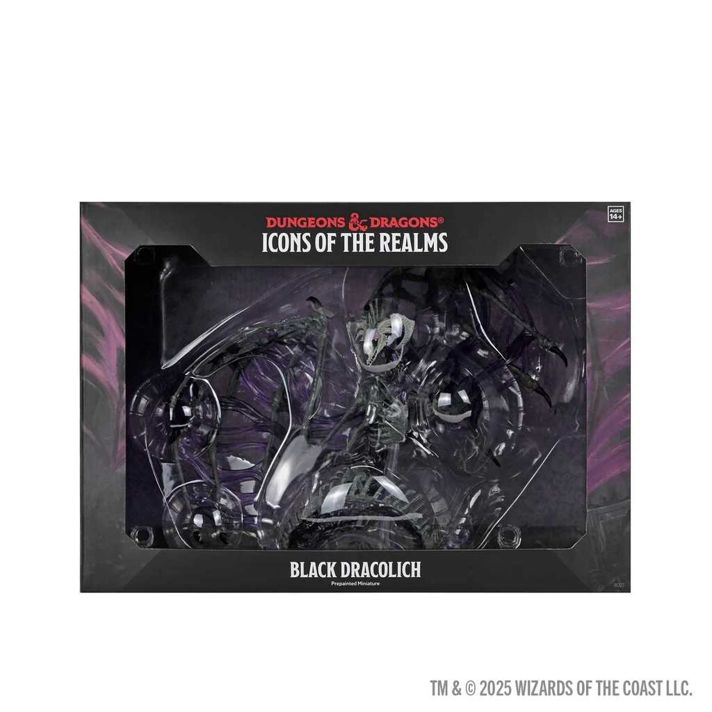 D&D Icons of the Realms: Black Dracolich Boxed Miniature