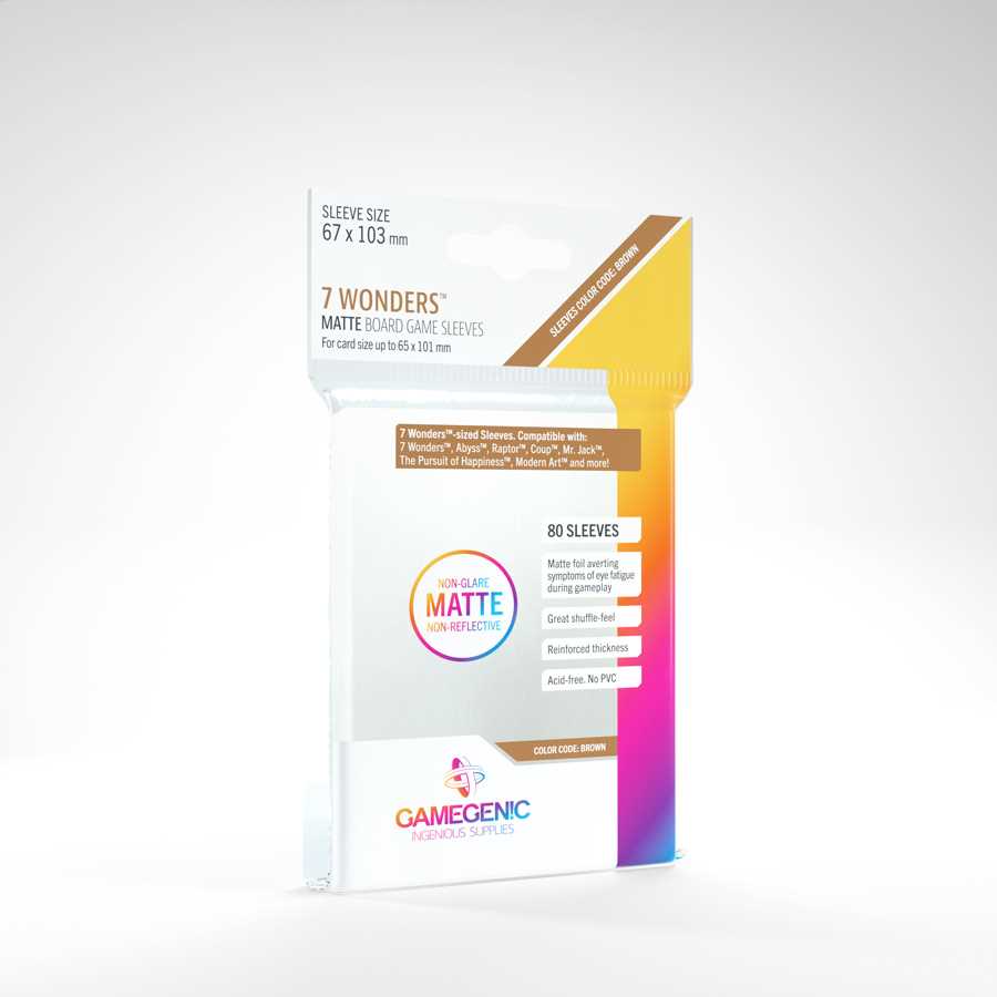 MATTE 7 Wonders Sleeves: 67 x 103 mm (80)