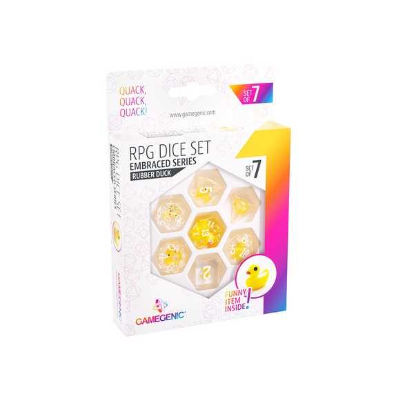 UNIT Gamegenic Embraced Series - Rubber Duck - RPG Dice Set (7pcs) Multicolor