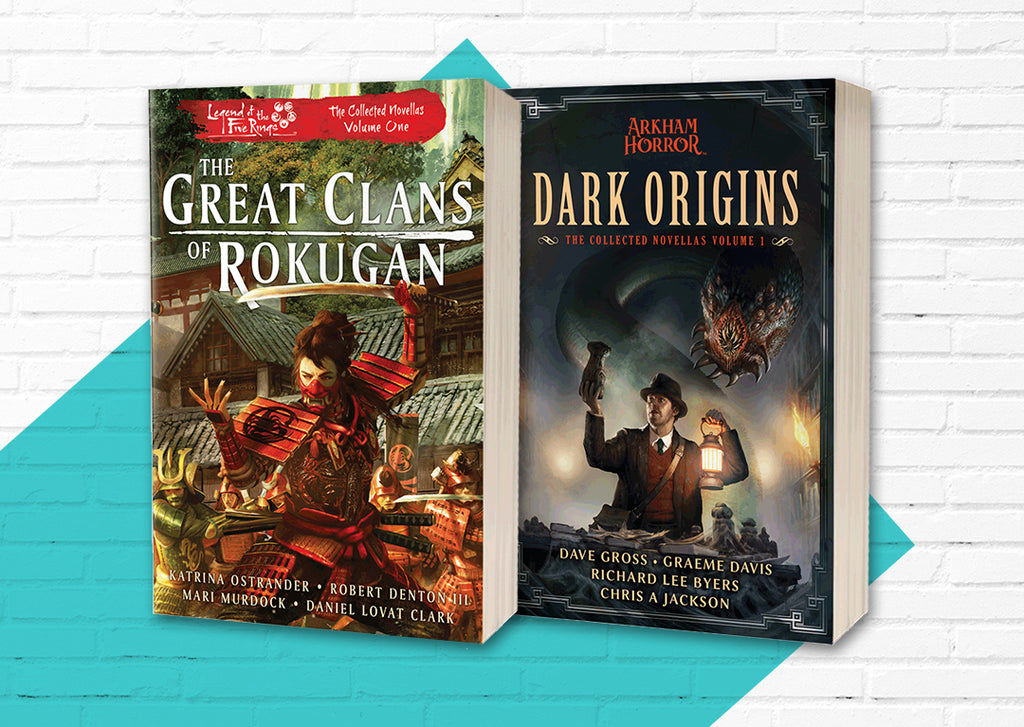 Aconyte Books & Fantasy Flight Games collaborate to publish collected novellas from Arkham and Rokugan