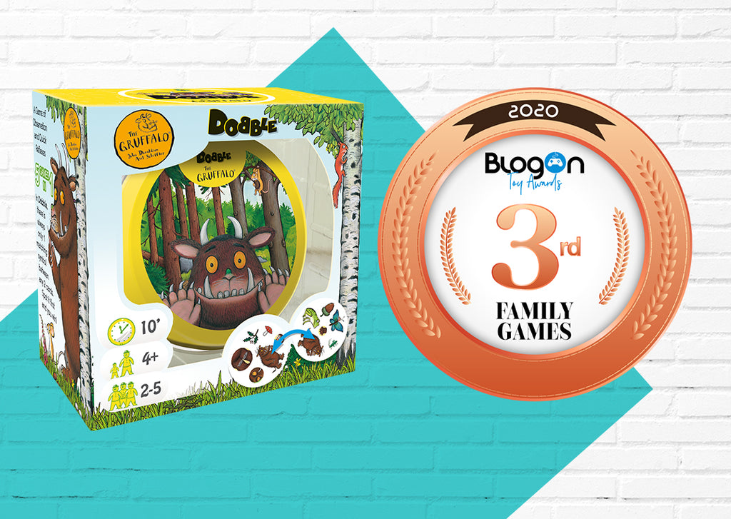 The Gruffalo Dobble takes third place in Family Games at BlogOn Toy Awards