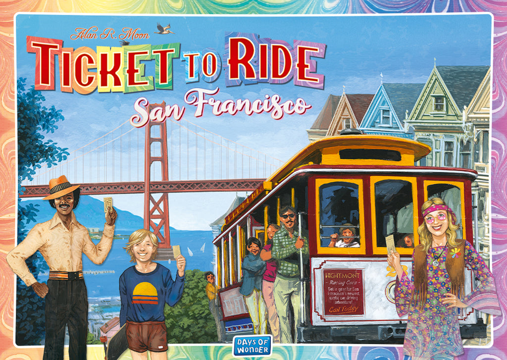 Ticket to Ride Crosses The Golden Gate Bridge in San Francisco Edition