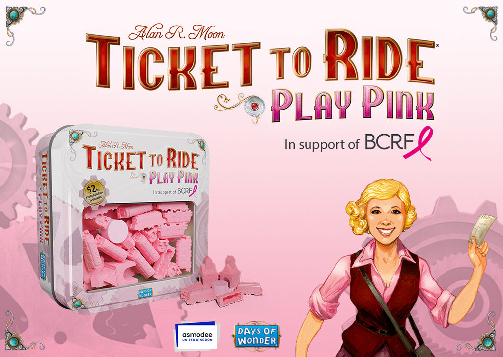 Ticket to Ride, Asmodee’s Hit Board Game, Raises Over $184,000 for the Breast Cancer Research Foundation