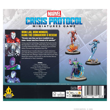 Marvel: Crisis Protocol - Iron Lad, Iron Monger, Kang The Conqueror & Rescue