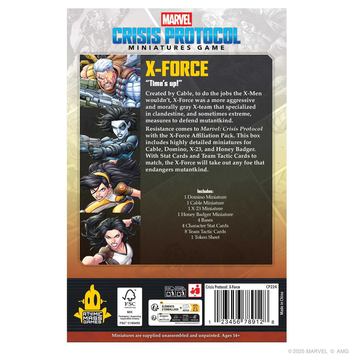 Marvel: Crisis Protocol X-Force Affiliation Pack