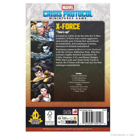 Marvel: Crisis Protocol X-Force Affiliation Pack