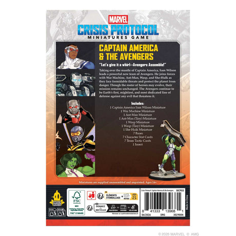 Marvel: Crisis Protocol – Captain America & The Avengers Character Pack