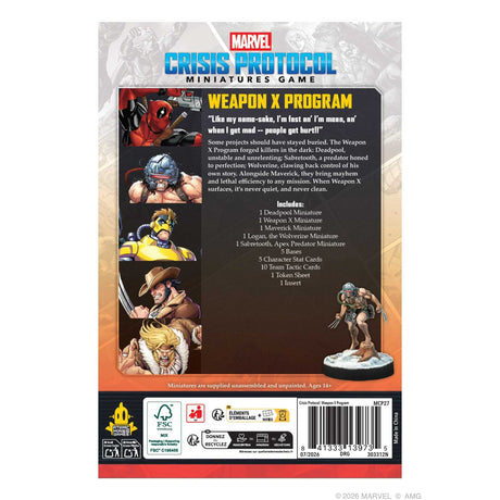 Marvel: Crisis Protocol – Weapon X Affiliation Pack