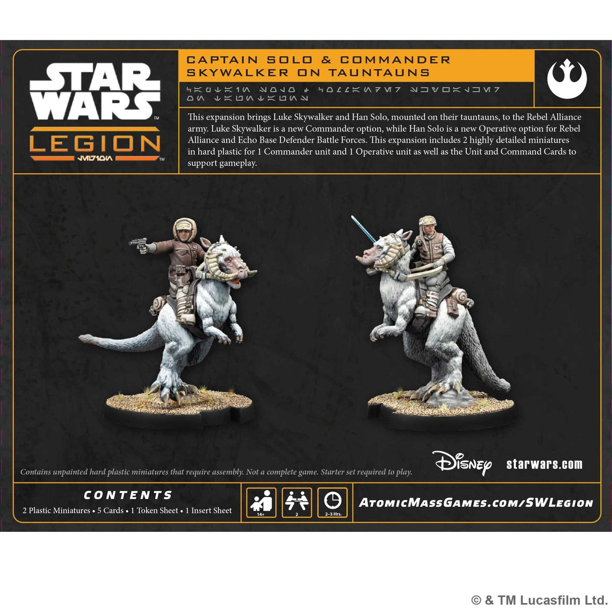 Star Wars: Legion – Captain Solo & Commander Skywalker on Tauntuns