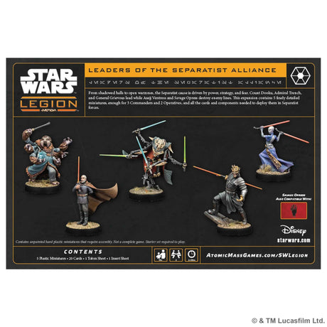 Star Wars: Legion - Leaders of the Separatist Alliance