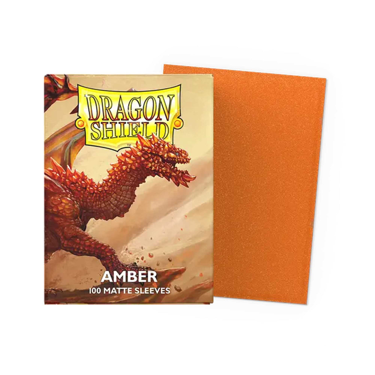 Dragon Shield Amber Matte Sleeves - Standard Size (100)