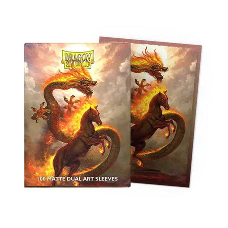 Dragon Shield Fire Horse 2026 Matte Dual Art Sleeves - Standard Size (100)