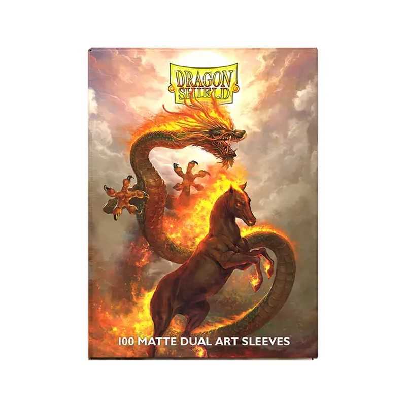 Dragon Shield Fire Horse 2026 Matte Dual Art Sleeves - Standard Size (100)