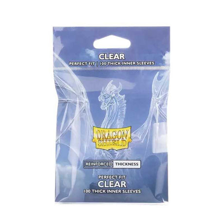Dragon Shield Perfect Fit Thick Inner Sleeves 100ct - Clear