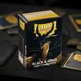 Dragon Shield Matte Dual Standard Sleeves - Black & Gold (100 ct.)