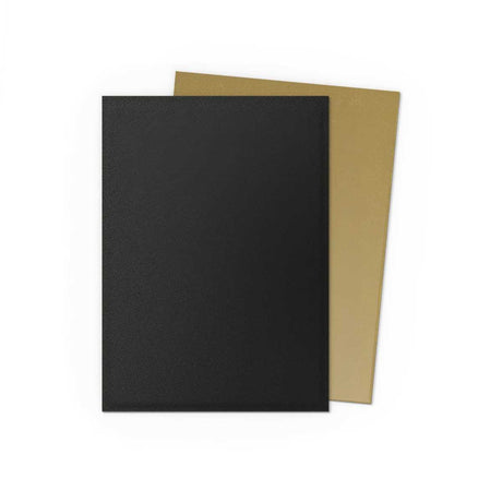 Dragon Shield Matte Dual Standard Sleeves - Black & Gold (100 ct.)