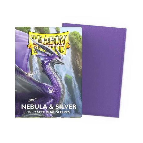 Dragon Shield Matte Dual Standard Sleeves - Nebula & Silver (100 ct.)