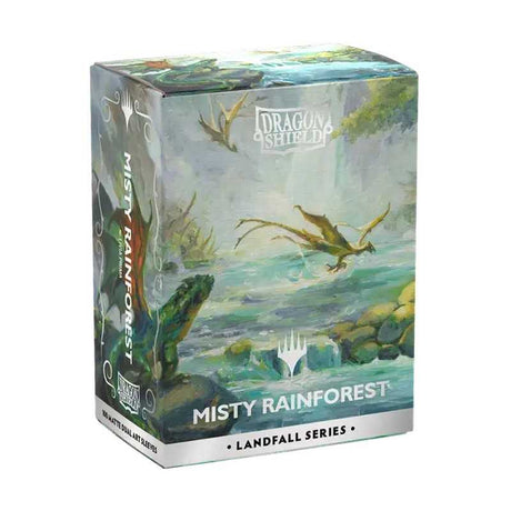 Dragon Shield Magic: The Gathering Matte Dual Art Sleeves: Landfall Series - Misty Rainforest (100ct.)