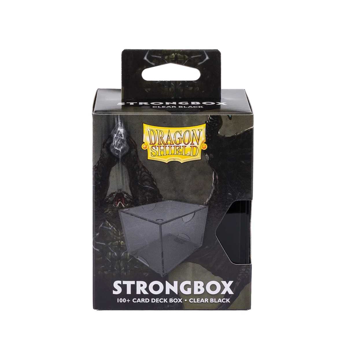 Dragon Shield Strongbox 100+ Card Deck Box - Clear Black