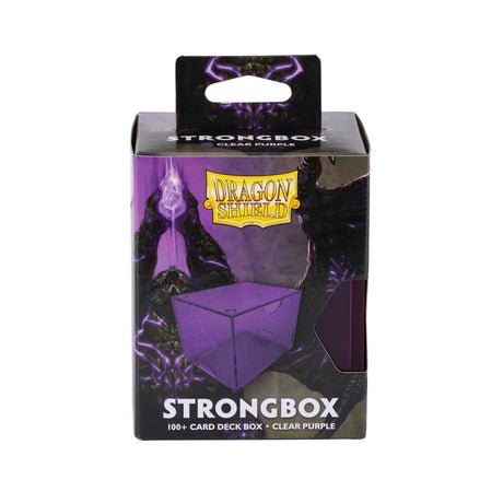 Dragon Shield Strongbox 100+ Card Deck Box - Clear Purple