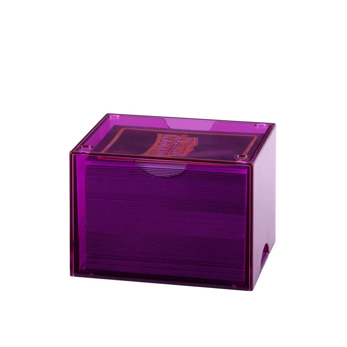 Dragon Shield Strongbox 100+ Card Deck Box - Clear Purple