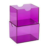 Dragon Shield Strongbox 100+ Card Deck Box - Clear Purple