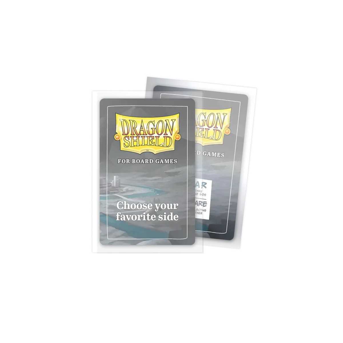 Dragon Shield 100 Clear Non-Glare Board Game Sleeves - American Mini