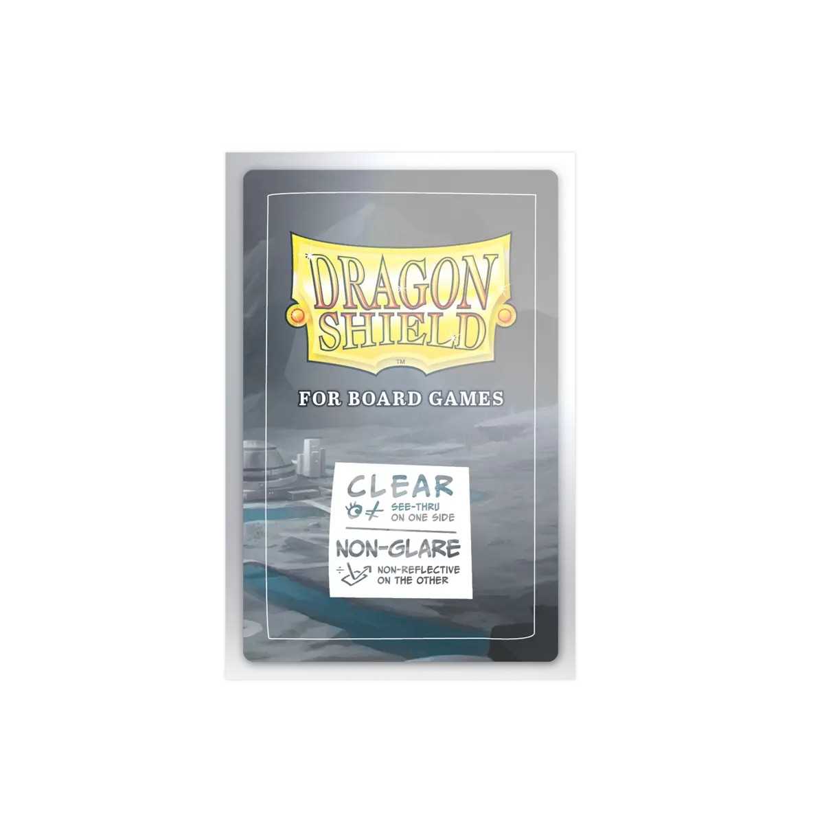 Dragon Shield 100 Clear Non-Glare Board Game Sleeves - American Standard