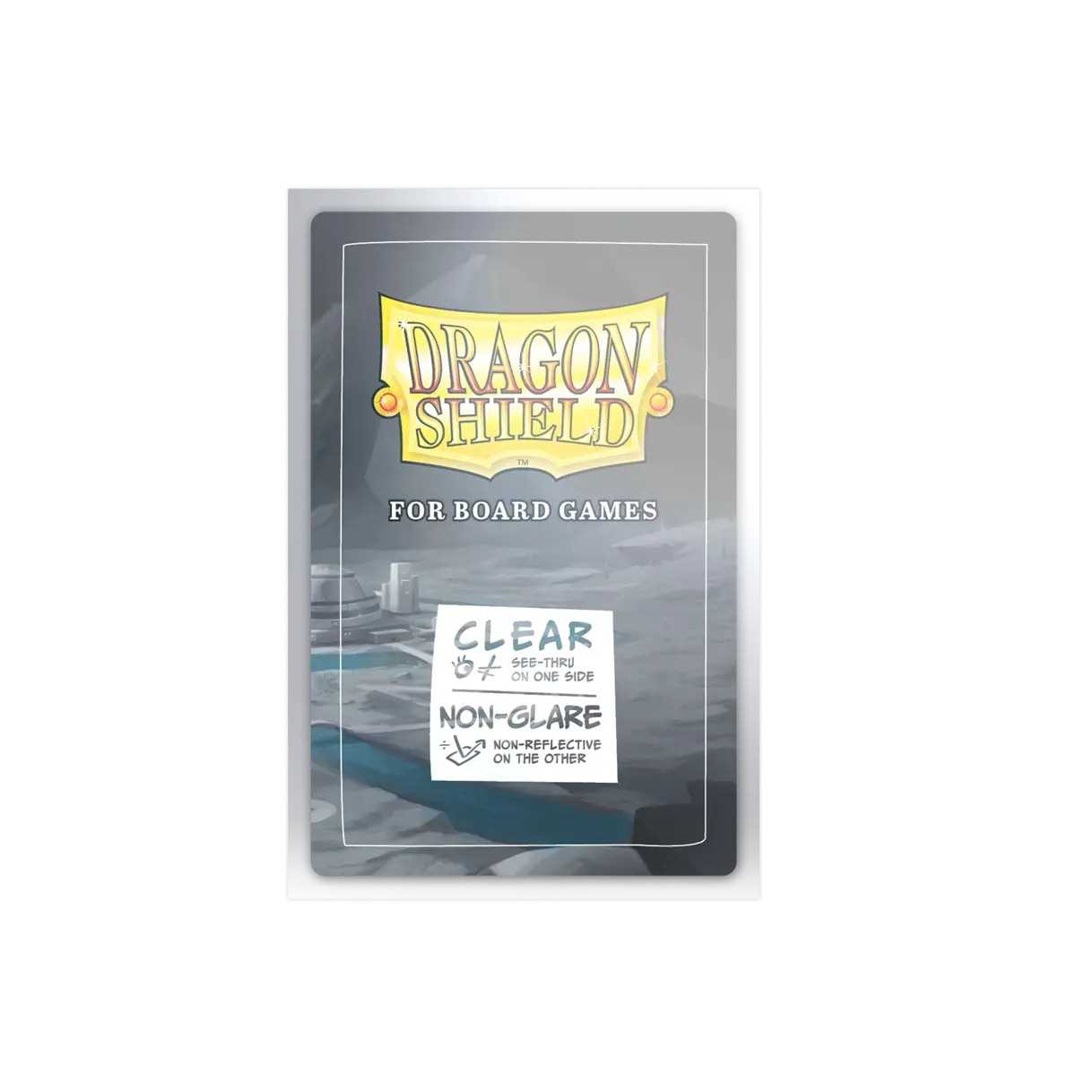 Dragon Shield 100 Clear Non-Glare Board Game Sleeves - European Standard