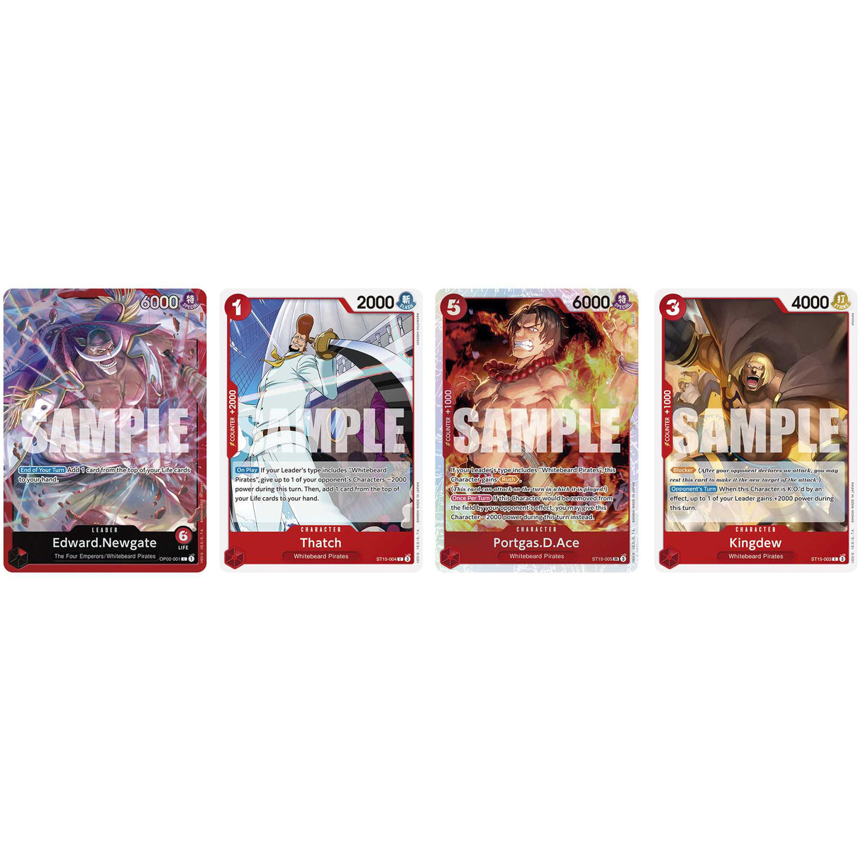 One Piece Card Game: Starter Deck - Red Edward.Newgate (ST-15) Asmodee UK One Piece Card Game: Starter Deck - Red Edward.Newgate (ST-15) Asmodee UK