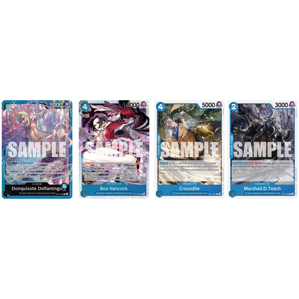 One Piece Card Game: Starter Deck - Blue Donquixote Doflamingo (ST-17) Asmodee UK One Piece Card Game: Starter Deck - Blue Donquixote Doflamingo (ST-17) Asmodee UK