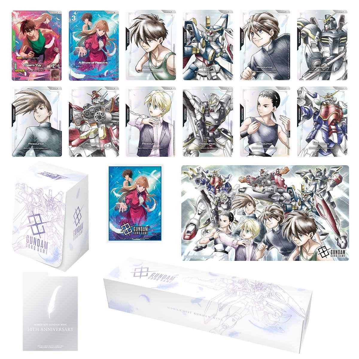 Gundam Card Game: Premium Accessory Set - Mobile Suit Gundam Wing
