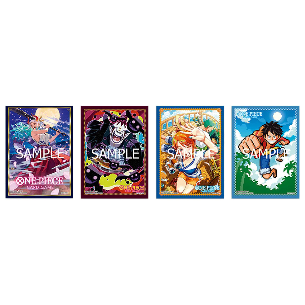 One Piece Card Game: Official Sleeve 8 (4 Kinds Assortment) Asmodee UK One Piece Card Game: Official Sleeve 8 (4 Kinds Assortment) Asmodee UK